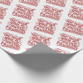 kerstfeestdag — Song Quote Cadeaupapier (Hoek)