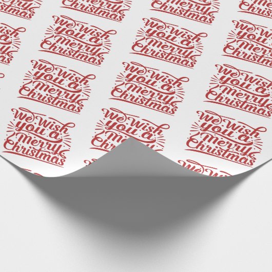 kerstfeestdag — Song Quote Cadeaupapier (Hoek)