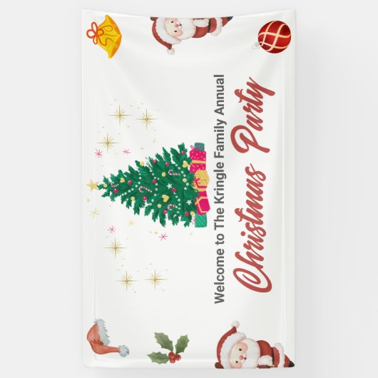 Kerstfeestdag Spandoek (Verticaal)