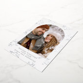 kerstfeestdag - Ster op maat Folie Feestdagenkaart (Gedraaid)