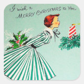 kerstfeestdag sticker (Voorkant)