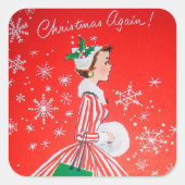 kerstfeestdag sticker (Voorkant)