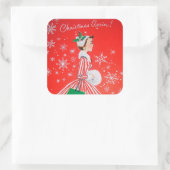 kerstfeestdag sticker (Tas)