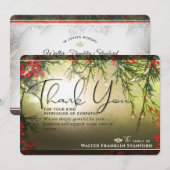 Kerstfeestdag Sympathie Kaart (Voorkant / Achterkant)