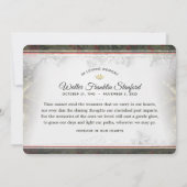 Kerstfeestdag Sympathie Kaart (Achterkant)