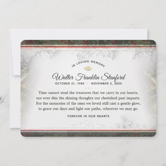 Kerstfeestdag Sympathie Kaart (Achterkant)