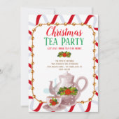 Kerstfeestdag Tea Kaart (Voorkant)