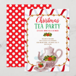 Kerstfeestdag Tea Kaart