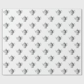 Kerstfeestdag Tea Party Cadeaupapier (Vlak)