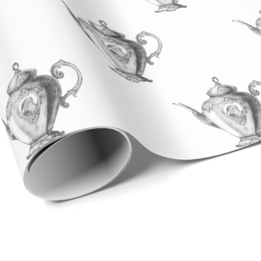 Kerstfeestdag Tea Party Cadeaupapier (Rol Hoek)