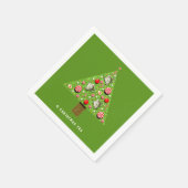 Kerstfeestdag Tea Party Napkins Servet (Hoek)