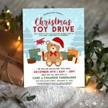 Kerstfeestdag Teddy Bear Speelgoed Drive Fundraise