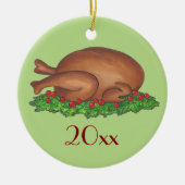 Kerstfeestdag Thanksgiving in Turkije Keramisch Ornament (Voorkant)