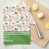 Kerstfeestdag Theedoek (Quarter Fold)