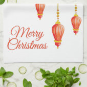 kerstfeestdag theedoek (Gevouwen)