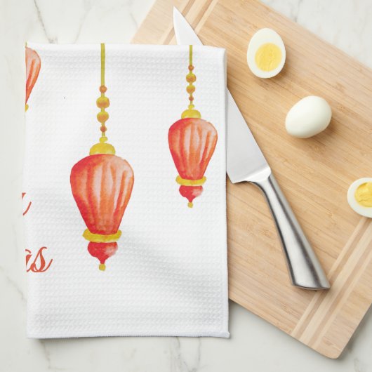 kerstfeestdag theedoek (Quarter Fold)