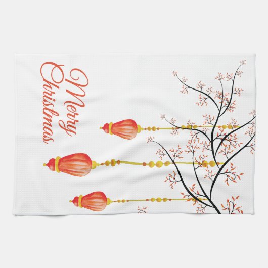 kerstfeestdag theedoek (Horizontaal)