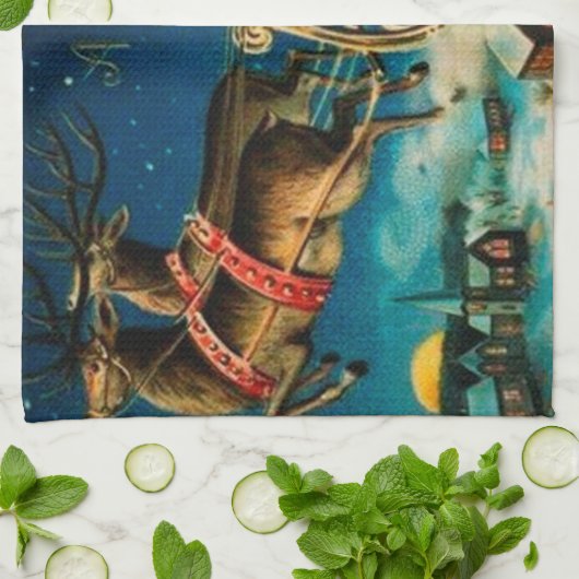  kerstfeestdag theedoek (Gevouwen)