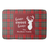 Kerstfeestdag thuis Sweet MacBean Tartan Badmat (Voorkant)