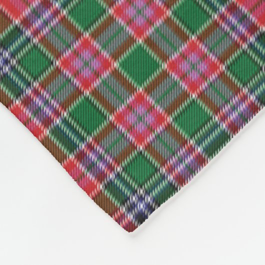 Kerstfeestdag thuis Sweet MacBean Tartan Fleece Deken (Hoek)