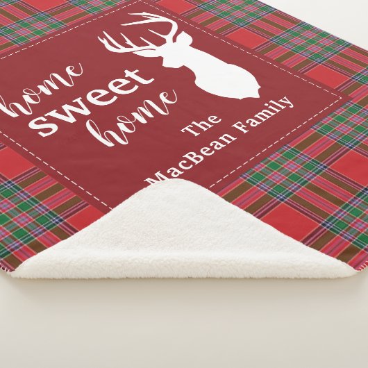 Kerstfeestdag thuis Sweet MacBean Tartan Sherpa Deken (3/4)