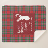 Kerstfeestdag thuis Sweet MacBean Tartan Sherpa Deken (Voorkant (horizontaal))