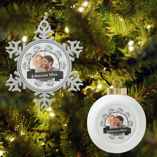 Kerstfeestdag Tin Sneeuwvlok Ornament