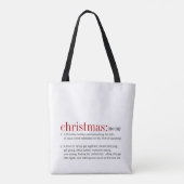 Kerstfeestdag Tote Bag (Achterkant)