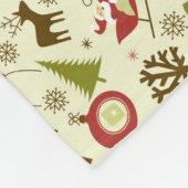 Kerstfeestdag tradities fleece deken (Hoek)