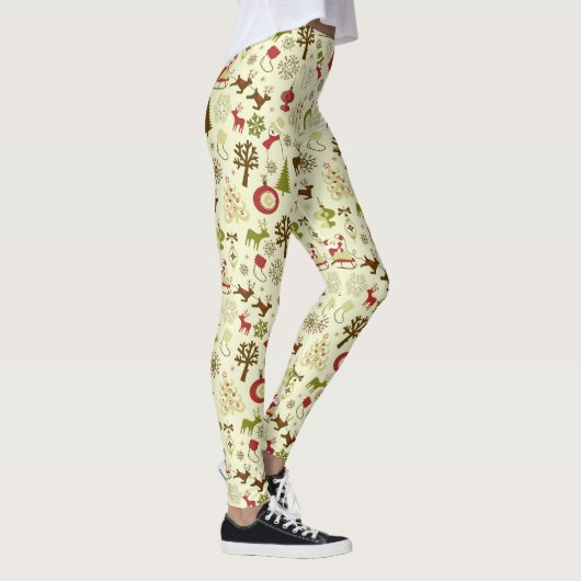 Kerstfeestdag tradities leggings (Rechts)