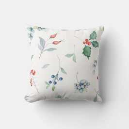 Kerstfeestdag, traditioneel Waterverf Kussen