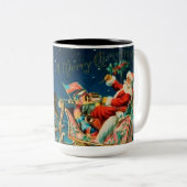  kerstfeestdag tweekleurige koffiemok (Voorkant rechts)