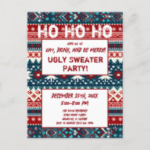 Kerstfeestdag Ugly Sweater Party