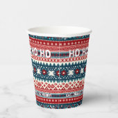 Kerstfeestdag Ugly Sweater Party Papieren Bekers (Rechts)