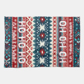 Kerstfeestdag Ugly Sweater Party Theedoek (Horizontaal)