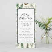 kerstfeestdag Uitnodiging (Staand voorkant)