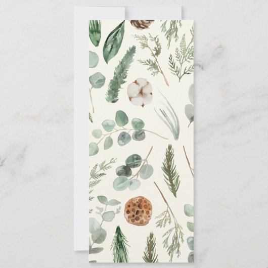 kerstfeestdag Uitnodiging (Achterkant)