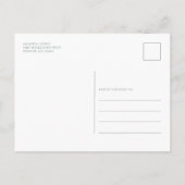 Kerstfeestdag Uitnodiging Briefkaart (Achterkant)