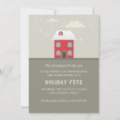 Kerstfeestdag Uitnodigingskaart Kaart (Voorkant)