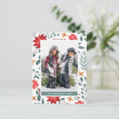 kerstfeestdag | Vakantieknopkaart Feestdagenkaart (Staand voorkant)