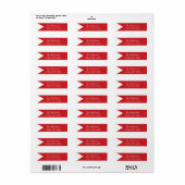 Kerstfeestdag van de Review van een jaar Etiket (Full Sheet)