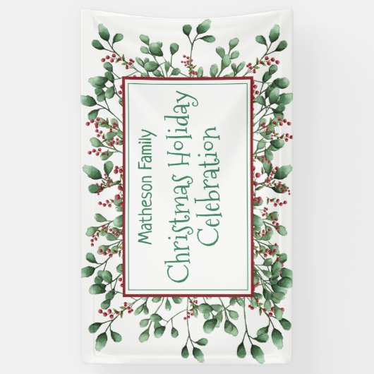 Kerstfeestdag - Verhangen Spandoek (Verticaal)