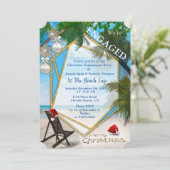 kerstfeestdag Verloving Kaart (Staand voorkant)