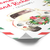 Kerstfeestdag Verloving Welkomstfeest Poster (Hoek)