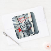  kerstfeestdag vierkante sticker (Envelop)