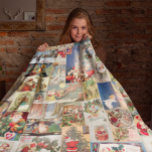 Kerstfeestdag Vintage Santa Briefkaart Fleece Deken<br><div class="desc">Dit ontwerp kan worden gepersonaliseerd door de Edit optie van het Ontwerp te kiezen. Je kunt ook overdragen naar andere objecten. Neem contact met me op via colorflowcreations@gmail.com of gebruik de chatoptie bovenaan de pagina als u dit ontwerp op een ander product wilt plaatsen of hulp nodig hebt bij dit...</div>