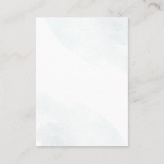 kerstfeestdag visitekaartje (Achterkant)