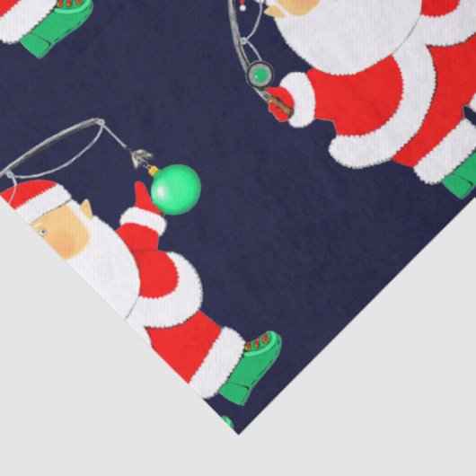 Kerstfeestdag Vist Tissuepapier (Detail)