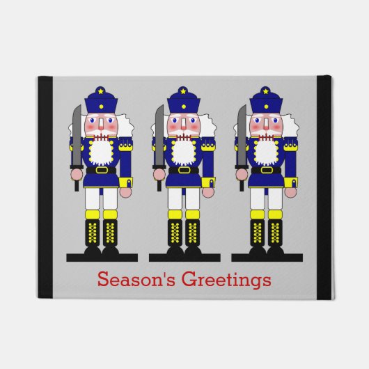 kerstfeestdag, voedingskraker Soldier, aangepaste  Deurmat (Voorkant)