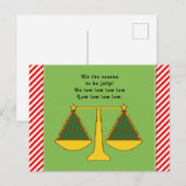 Kerstfeestdag voor advocaten briefkaart (Voorkant / Achterkant)